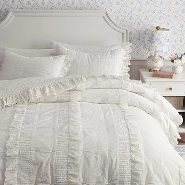 LoveShackFancy Eyelet Quilt