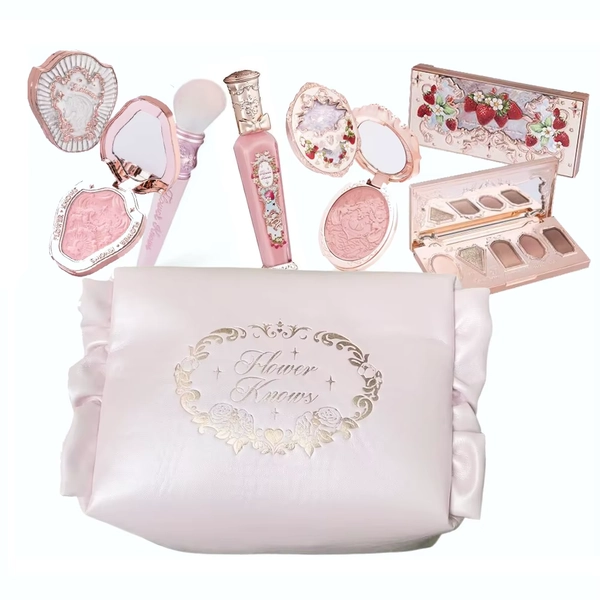 Flower Knows All In One Makeup Set Gift Box Garden Cushion Cream Foundation Matte Blush Long Lasting Velvet Lip Cream With Bag - AliExpress 