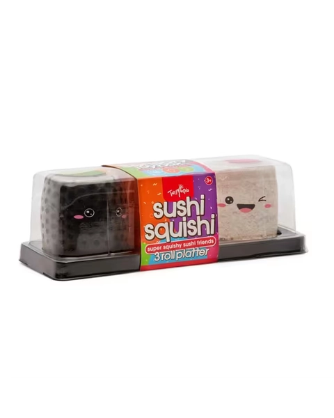 3 Pack ToyMania The Sensory Toy Box Sushi Squishi Roll Platter