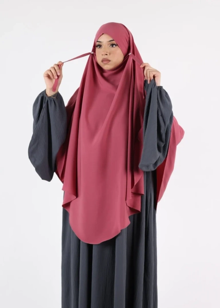Khimar Niqab Pink - Ina Collection