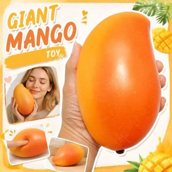 Premium Sensory Decompression Tool 4 inch Ergonomic Mango-Inspired Tactile Device