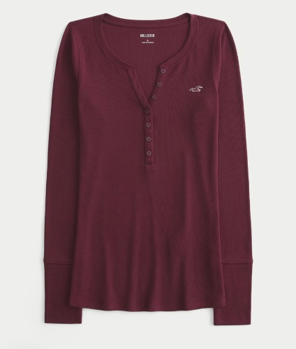 Red long sleeve top