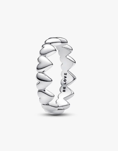 Row of Hearts Ring