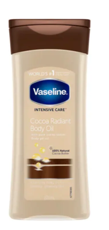 Vaseline Intensive Care Body Oil Cocoa Radiant 200ml | Skin | Superdrug