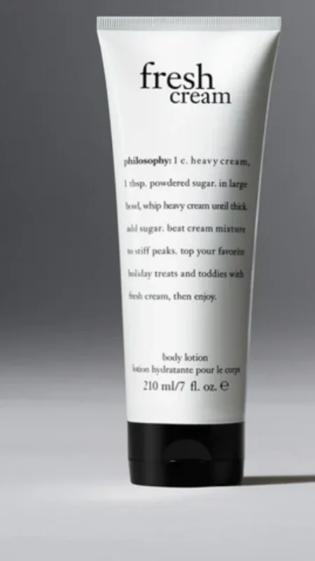 fresh cream body lotion