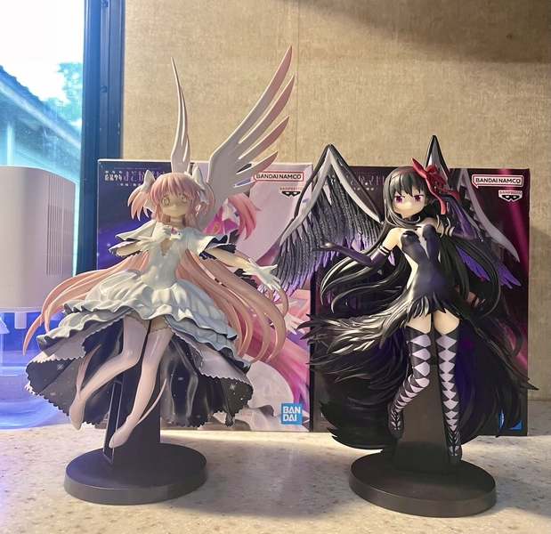 BANPRESTO Madoka Kaname &amp; Homura Akemi PVC Figures Puella Magi Magica
