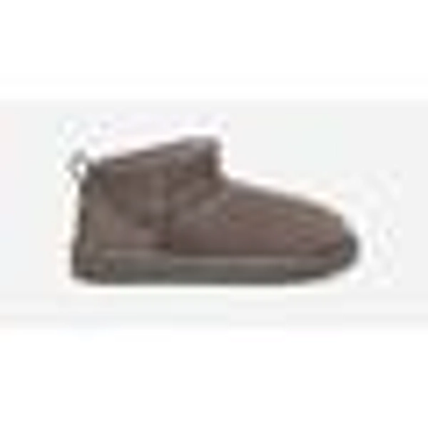 UGG® Women's Classic Ultra Mini Sheepskin Classic Boots in Grey, Size 12