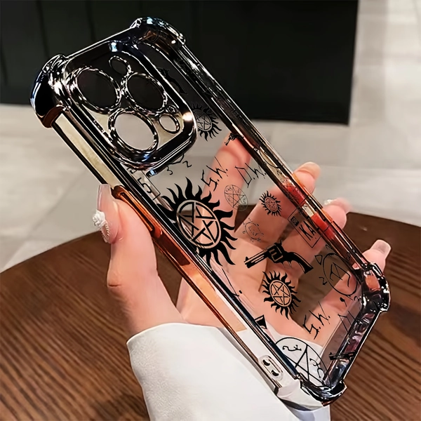 TV Series S-Supernatural Phone Case Compatible with for iphone 17, 16E, 16, 15, 14, 13, 12, 11 Mini Pro Max Air X XR XSMAX 8 7 Plus, Shockproof Transparent Soft Back Cover.