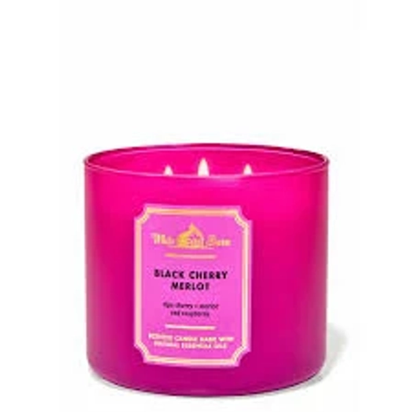 White Barn Black Cherry Merlot 3-Wick Candle