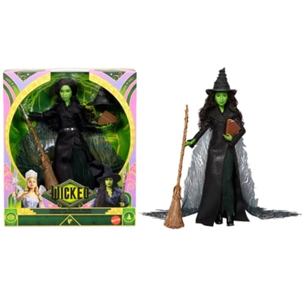Universal Pictures’ Wicked: For Good Deluxe Elphaba Doll with Movie-Inspired Outfit & 4 Accessories