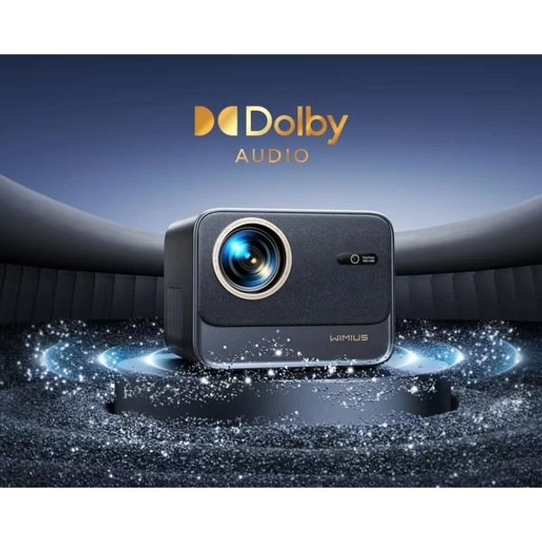[Netflix Certified & Dolby Audio] WiMiUS 4K Projector with WiFi and Bluetooth, 700ANSI Lumens, Auto Focus & 6D Keystone, Built-in Streaming Apps, Outdoor & Home Theater Movies