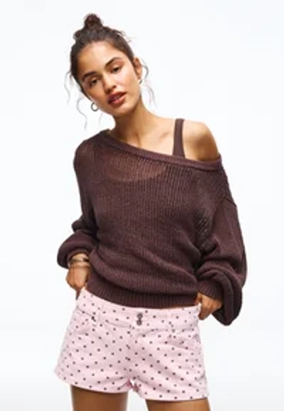Jeansshort - light pink