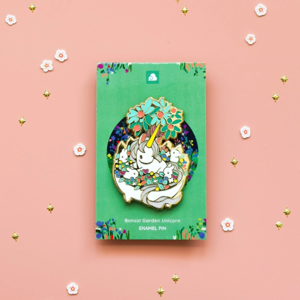 Enamel Pin - Bonsai Garden - Unicorn