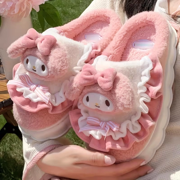   winter slippers women   cute cartoon melody - Temu