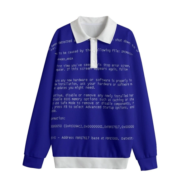System Crash Error Sweater