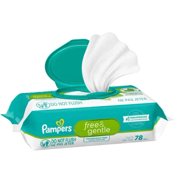 Pampers Free & Gentle Baby Wipes