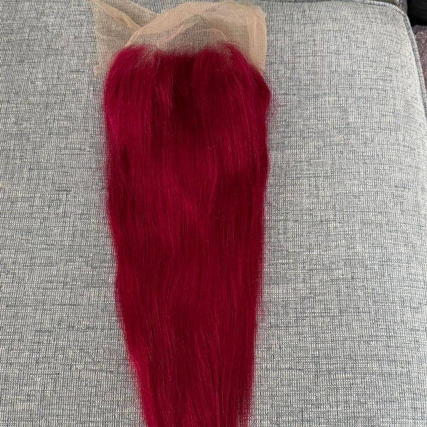 Straight 22in Red Lace Front (Brand New)