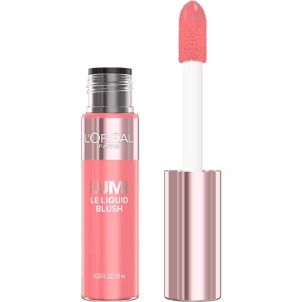 L'Oreal Paris True Match Lumi Le Liquid Blush for Cheeks - Dewy Bright Pink - 0.33 fl oz: Shine Enhancing, Buildable Coverage