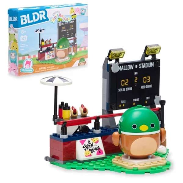 Squishmallows Avery’s Ball Game Building Set - 121pc: BLDR, Fine Motor Skills, Plastic