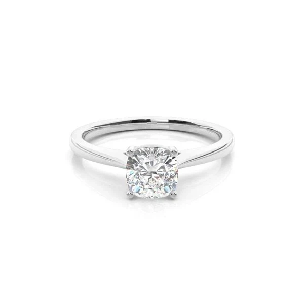 1.00 Ct Cushion Cut Diamond Solitaire Engagement Ring