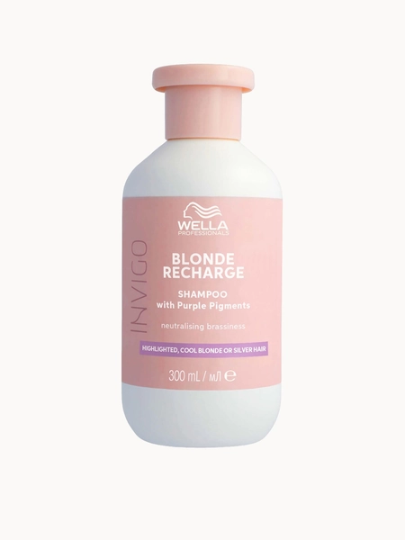 Wella Professionals Care Invigo Blonde Recharge Colour Refreshing Shampoo Cool Blonde 300ml | LOOKFANTASTIC
