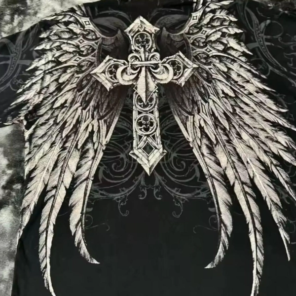Y2K Affliction T Shirt Vintage Clothing Punk Hip Hop...