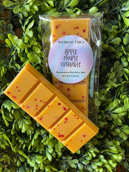 Apple Maple Crumble Wax Snap Bars Wax Melts, Fall and Autumn Snap Bar Melts For Gifts, Wax Melts Party Gifts Wax Warmer Melts Home Wax Melts