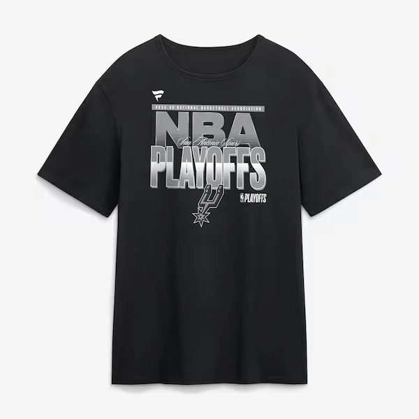 Men's San Antonio Spurs  Black 2026 NBA Playoffs T-Shirt