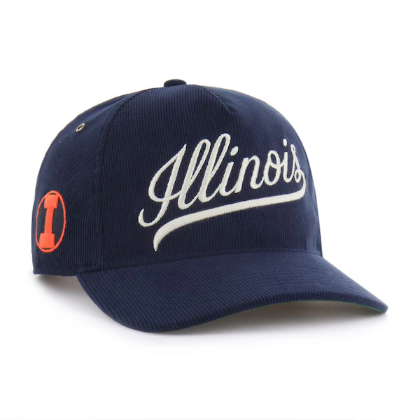 Illinois Fighting Illini '47 Unisex Collections Golden Age Corduroy Hitch Adjustable Hat - Navy