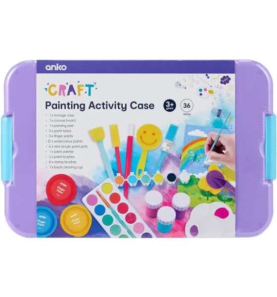 Anko 36 Piece Painting Activity Case