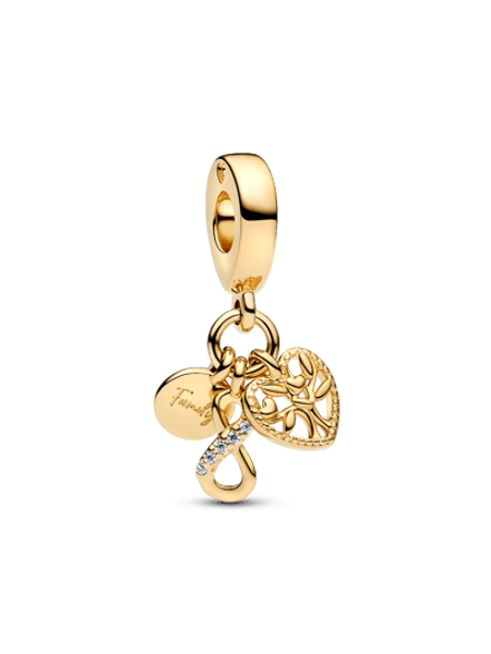 Family Infinity Triple Dangle Charm