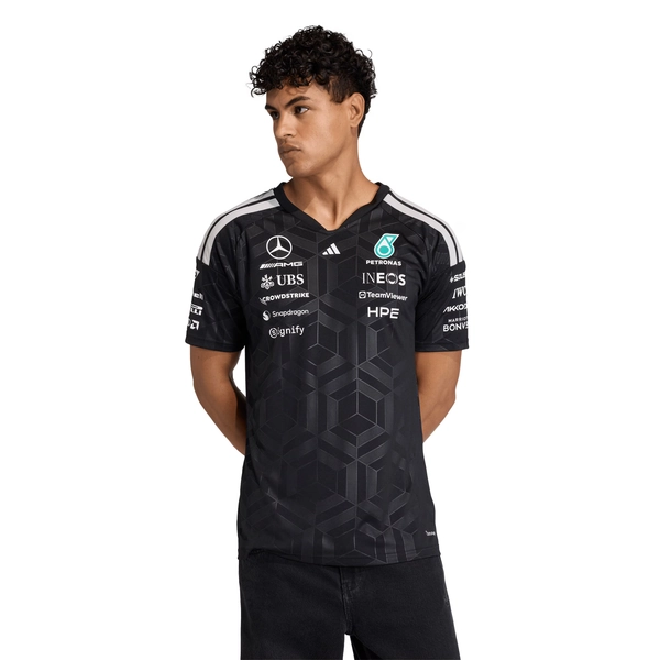Mercedes AMG Petronas adidas F1 2026 Team Driver T-Shirt - Black