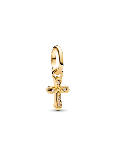 Sparkling Cross Mini Dangle Charm