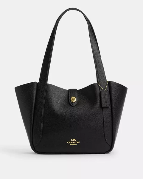 Gold/Black Hadley Turnlock Tote Bag