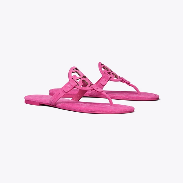 Miller Suede Sandal in pink