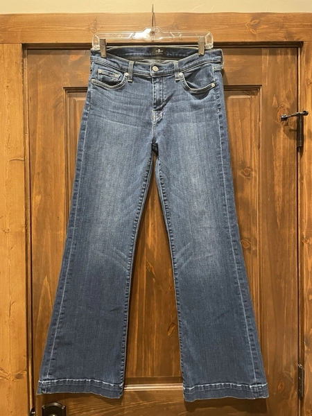 7 for All Mankind Dojo Flare Jeans 30 X 30