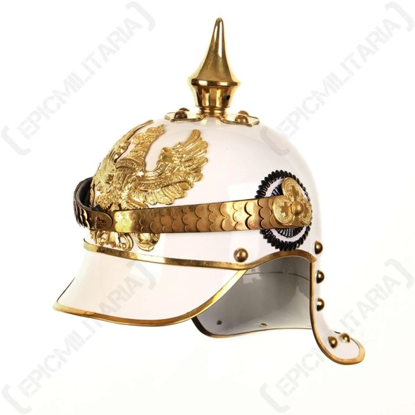 Pickelhaube Kürassier Weiß