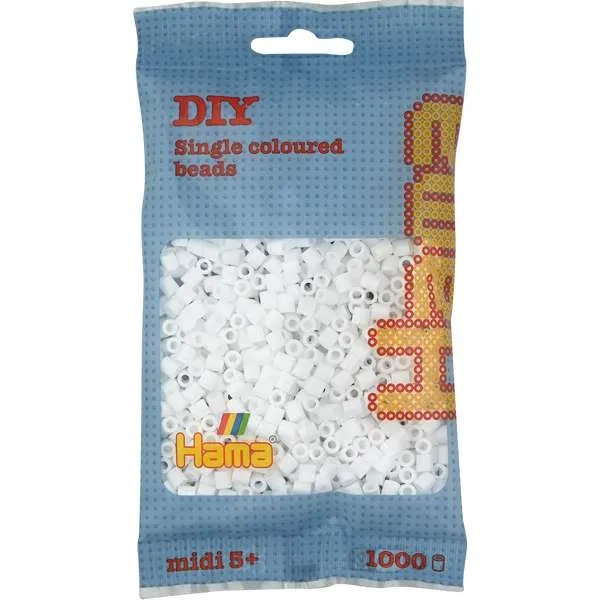 1,000 White Midi Hama Beads - Hama Beads