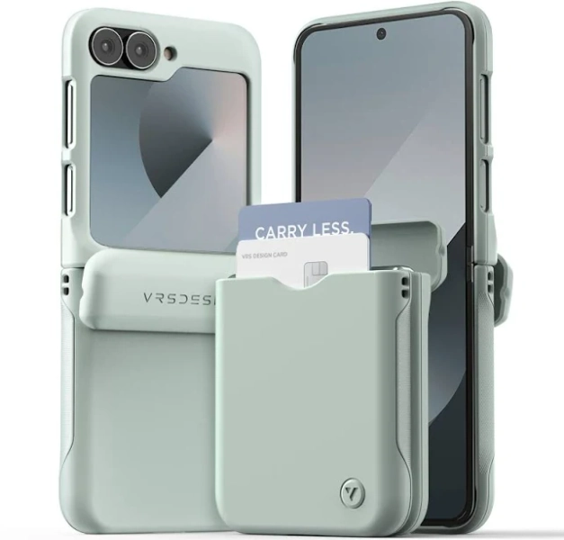 vrs design For Galaxy Z Flip 6 Case VRS Hinge Cover & Card Wallet