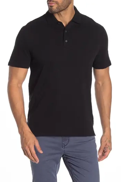 Vince Short Sleeve Slub Polo in Black at Nordstrom Rack, Size Xx-Large