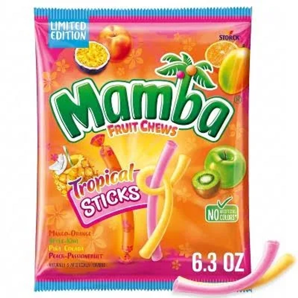 Mamba Limited Edition Tropical Sticks Fruit Chews