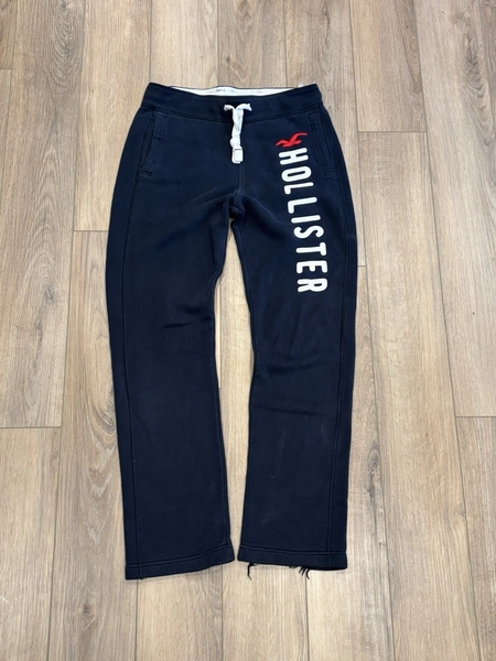 Vintage Y2K Hollister Low Rise Flare Sweatpants Size XS Blue Logo Spellout Mall