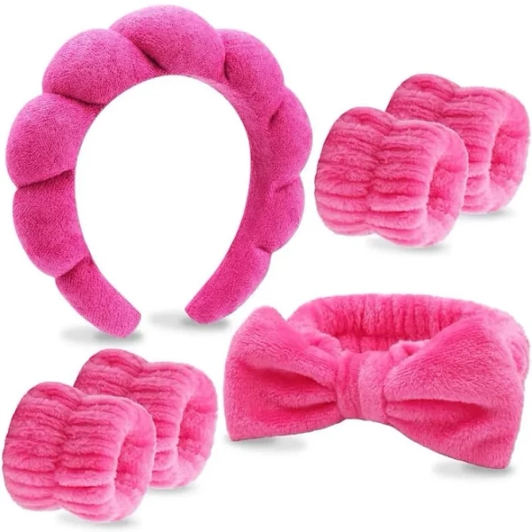 6 Pack Sponge Headbands