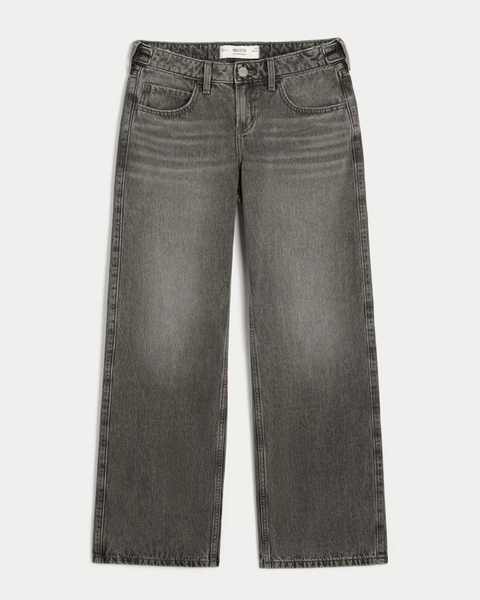 Hollister Andi Adjustable Waist Low-Rise Baggy Jeans