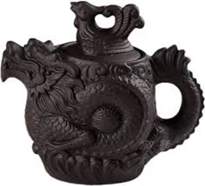 Authentic Yixing Dragon and Phoenix Teapot