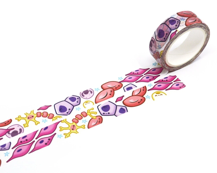 Cell Biology Washi Tape, Neuron, Biology Student, Microbiology Stocking Stuffer, Teacher Gift, Journal, Scrapbooking, Cute Science, Anatomy