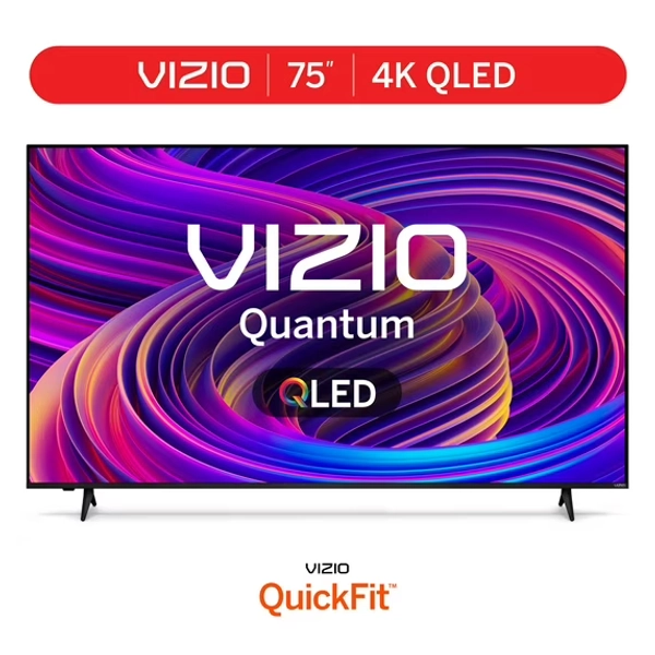 VIZIO 75" Class Quantum 4K QLED HDR Smart TV (M75Q6-L4)