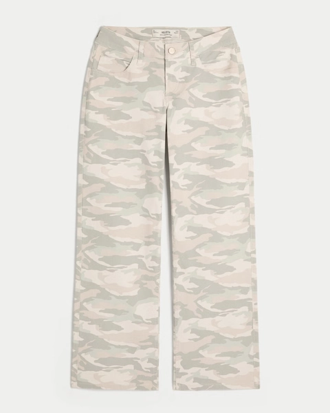 Curvy Low-rise Y2K Camo Baggy Jeans