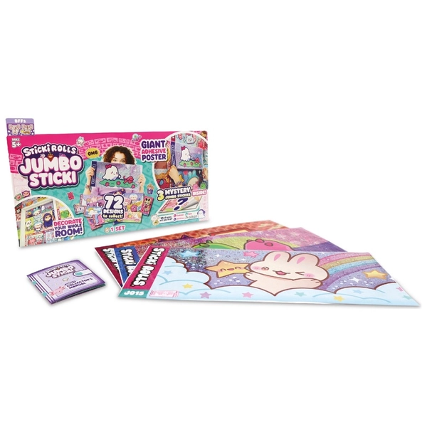 Sticki Rolls Jumbo Sticki Giant Wall Stickers 3 Pack Assortment | Smyths Toys UK