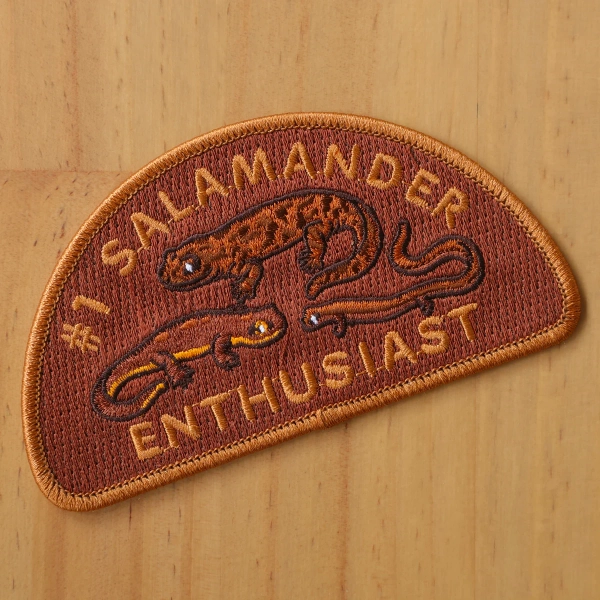 #1 Salamander Enthusiast Iron-On Patch